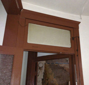 Transom on the second floor of the Pochert Building. (PHOTO COURTESY HISTORIC TACOMA)