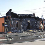 Tacoma fire fighters battle a blaze at a tavern on South Tacoma Way on Aug. 20. (PHOTO COURTESY TACOMA FIRE DEPARTMENT)