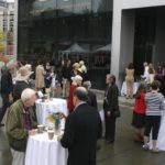 Guests gather Thursday during a groundbreaking ceremony in downtown Tacoma to mark the beginning of a $15.5 million, 16,000-square-foot building expansion and redesign of the Tacoma Art Museum. (PHOTO BY TODD MATTHEWS)