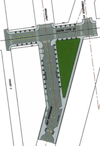 University of Washington Tacoma and City of Tacoma officials have proposed a plan to connect two segments of South 17th Street, preserve a portion of existing greenspace, and terminate Jefferson Avenue at Broadway. The plan aims to make it a little easier to navigate the streets of downtown Tacoma near the university. (IMAGE COURTESY CITY OF TACOMA)