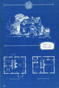 Stanley Shaw contributed two designs to The Blue Book of Home Plans for Homes in the Pacific Northwest, a collection published in 1937 that included work by the period's leading architects. (IMAGE COURTESY DAHP)