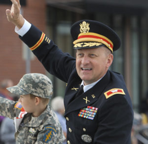 The Second Annual Celebrating Military Service Parade will be held next month in downtown Tacoma. The parade will spotlight notable active duty and retired military personnel, and feature marching units, community floats, bands, Reserve Officers' Training Corps and Junior Reserve Officers' Training Corps units, veterans organizations, motorcycle units, and veterans groups. Last year, the parade featured over 60 military units. (PHOTO COURTESY THE DAFFODIL FESTIVAL)