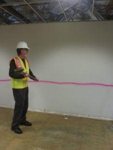 Pierce County AIDS Foundation Executive Director Duane Wilkerson breaks ground on the renovation of a nearly-10,000-square-foot building in South Tacoma that will serve as the organization's new headquarters beginning early next year. (PHOTO COURTESY PIERCE COUNTY AIDS FOUNDATION)