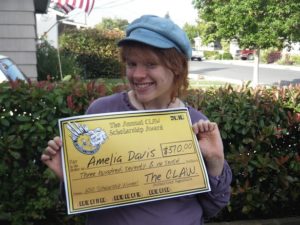 Aspiring artist Amelia Davis was awarded the Young Cartoonist of the Future scholarship from Tacoma-based Cartoonist's League of Absurd Washingtonians in 2010. (PHOTO COURTESY C.L.A.W.)