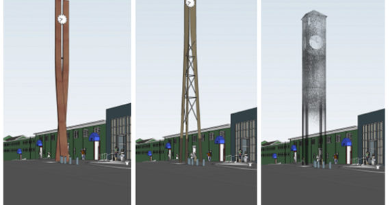 Vote on your favorite clocktower design for new Tacoma Amtrak Station