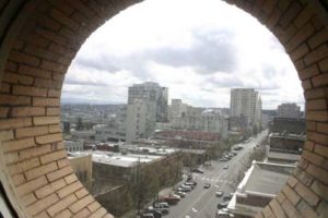 The view from inside Old City Hall in downtown Tacoma. (FILE PHOTO BY TODD MATTHEWS)