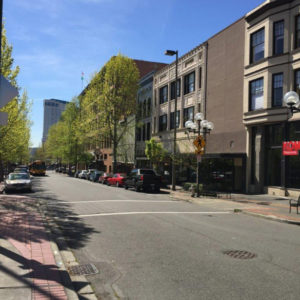 A major art installation created by Seattle-based artist Jonathan Clarren is expected to be installed later this year on a blank facade located between two historic buildings—the ca. 1925 Kress Building and the ca. 1907 C. N. Gardener Building—in downtown Tacoma's Theater District. (PHOTO COURTESY NEIL WALTER COMPANY)