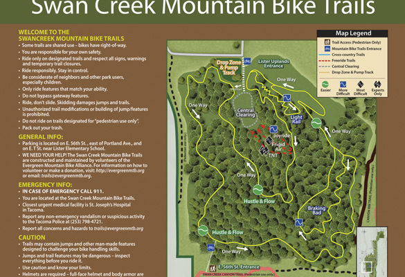 swan creek mtb trail parking