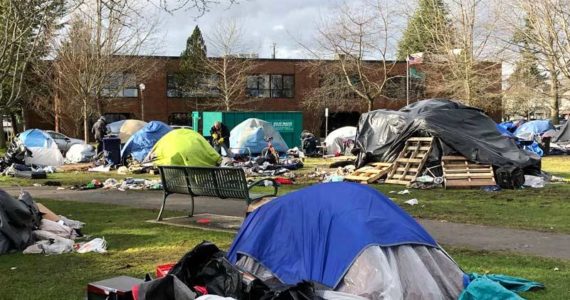 Some might call this shelter, but no one will call it home. (Photo by Morf Morford)