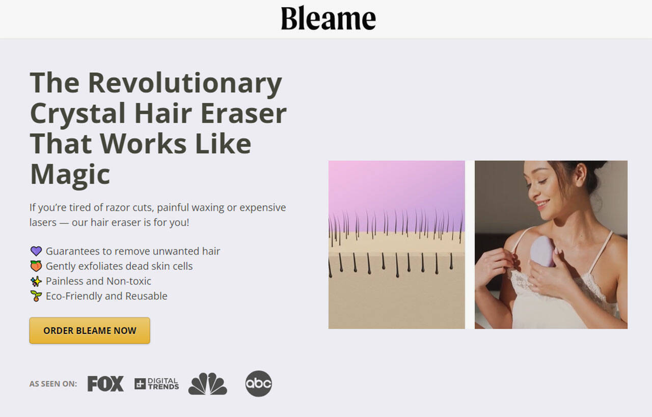BLEAME // Crystal Hair Eraser Review - Everyday with Erin