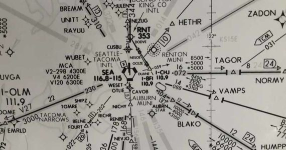 On my office wall I have an FAA map of regional airports and routes. It is from 2015 and is dense. The question, as always, is whether we will continue in the same direction and at the same pace. (Photo by Morf Morford)