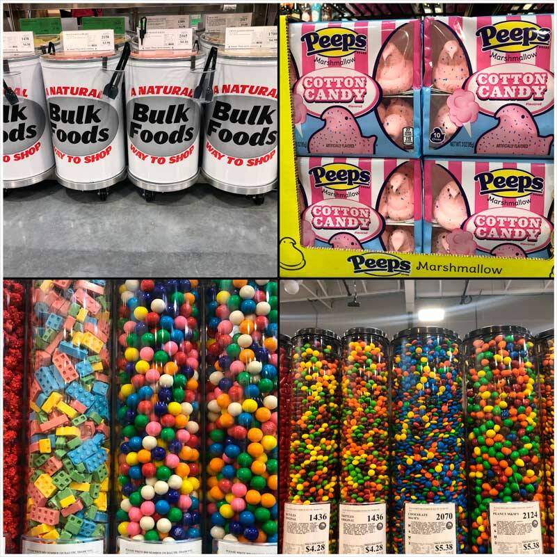 Besides offering more than you thought you needed, WinCo offers products in colors and shapes you probably never expected. Note the Lego shaped candies on the bottom left. (Photos by Morf Morford)