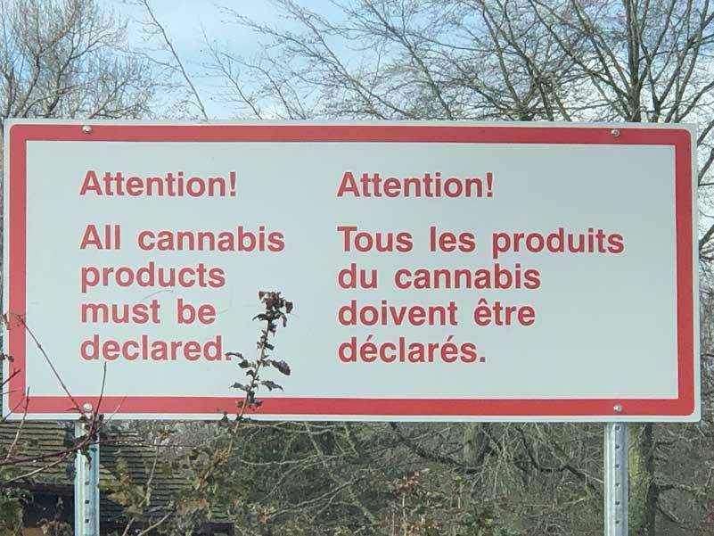 If you think the US policy towards cannabis is convoluted, try crossing an international border. Even though cannabis is legal in Canada and Washington state, crossing into Canada, the law requires that it be declared. (Photo by Morf Morford)