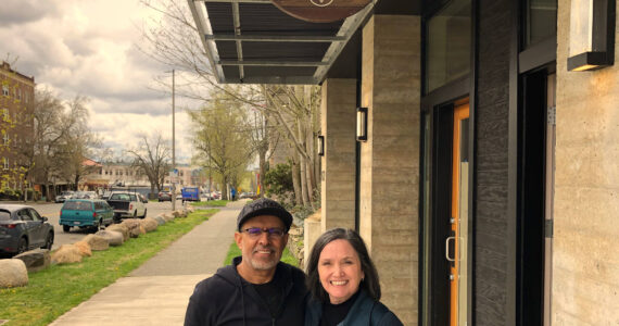 Medzo Gelato owners Fareed and Jennifer Al-Abboud. The business is located at 612-B Tacoma Ave. S. (Courtesy photo)