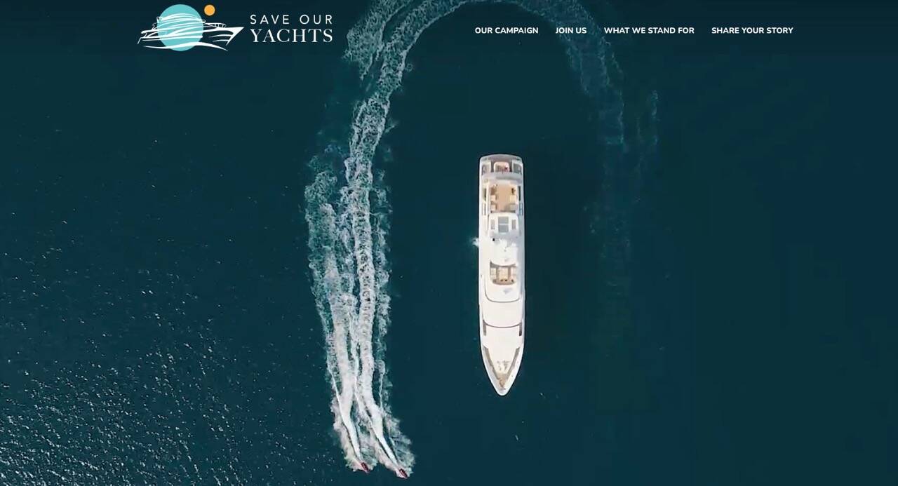 Fuse Washington created the tongue-in-cheek ‘Save Our Yachts’ website to poke fun at those pushing a ballot measure to repeal the capital gains tax that is paid by the state’s super wealthy. (Screenshot)
