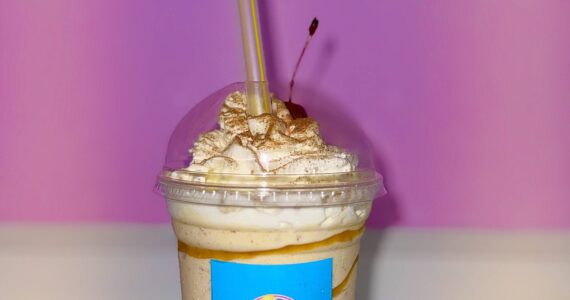 Dreamer Ice Cream in Tacoma sells a caramel biscoff shake. Photo by Timothy Coleman.