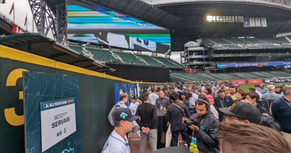 File photo 
Mariners manager Scott Servais and crew had a solid following in the media for their home All-Star Game last summer.