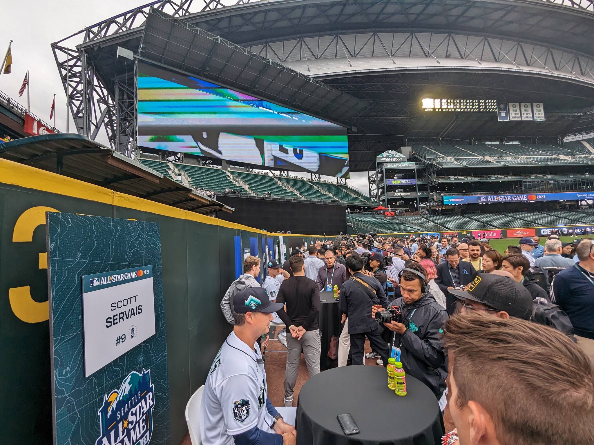 File photo 
Mariners manager Scott Servais and crew had a solid following in the media for their home All-Star Game last summer.