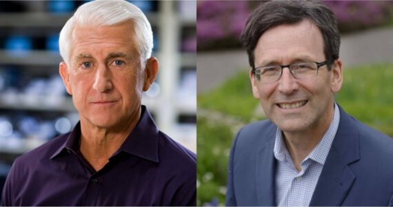 Photos courtesy of campaigns
Republican Dave Reichert, left, and Democrat Bob Ferguson, right, are competing in Washington’s 2024 governor’s race.