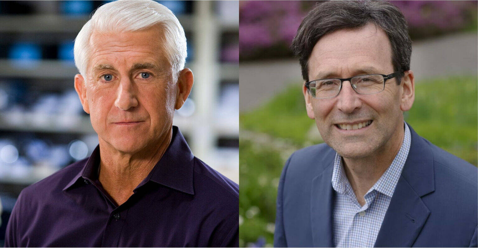 Photos courtesy of campaigns
Republican Dave Reichert, left, and Democrat Bob Ferguson, right, are competing in Washington’s 2024 governor’s race.