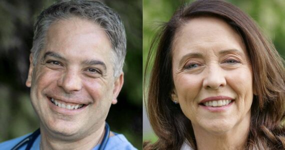 Photos courtesy of campaigns
The candidates in the 2024 Washington state U.S. Senate race: Republican Raul Garcia, left, and incumbent Democratic U.S. Sen. Maria Cantwell.