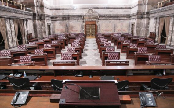 The Senate chambers at the Washington state Capitol. (Legislative Support Services)